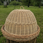 Wicker Food Cover with Tray