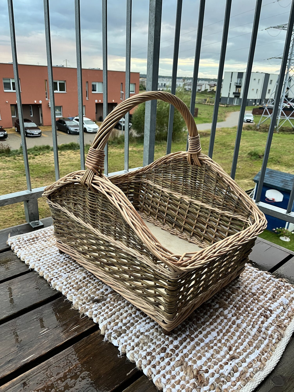 Large Wicker Firewood Basket
