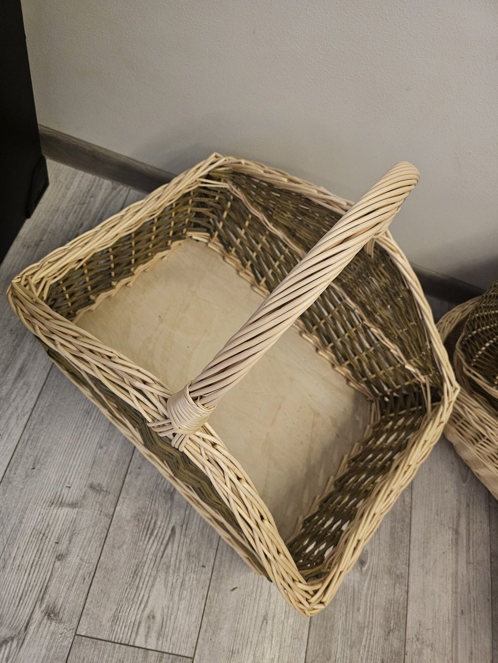 Large Wicker Firewood Basket