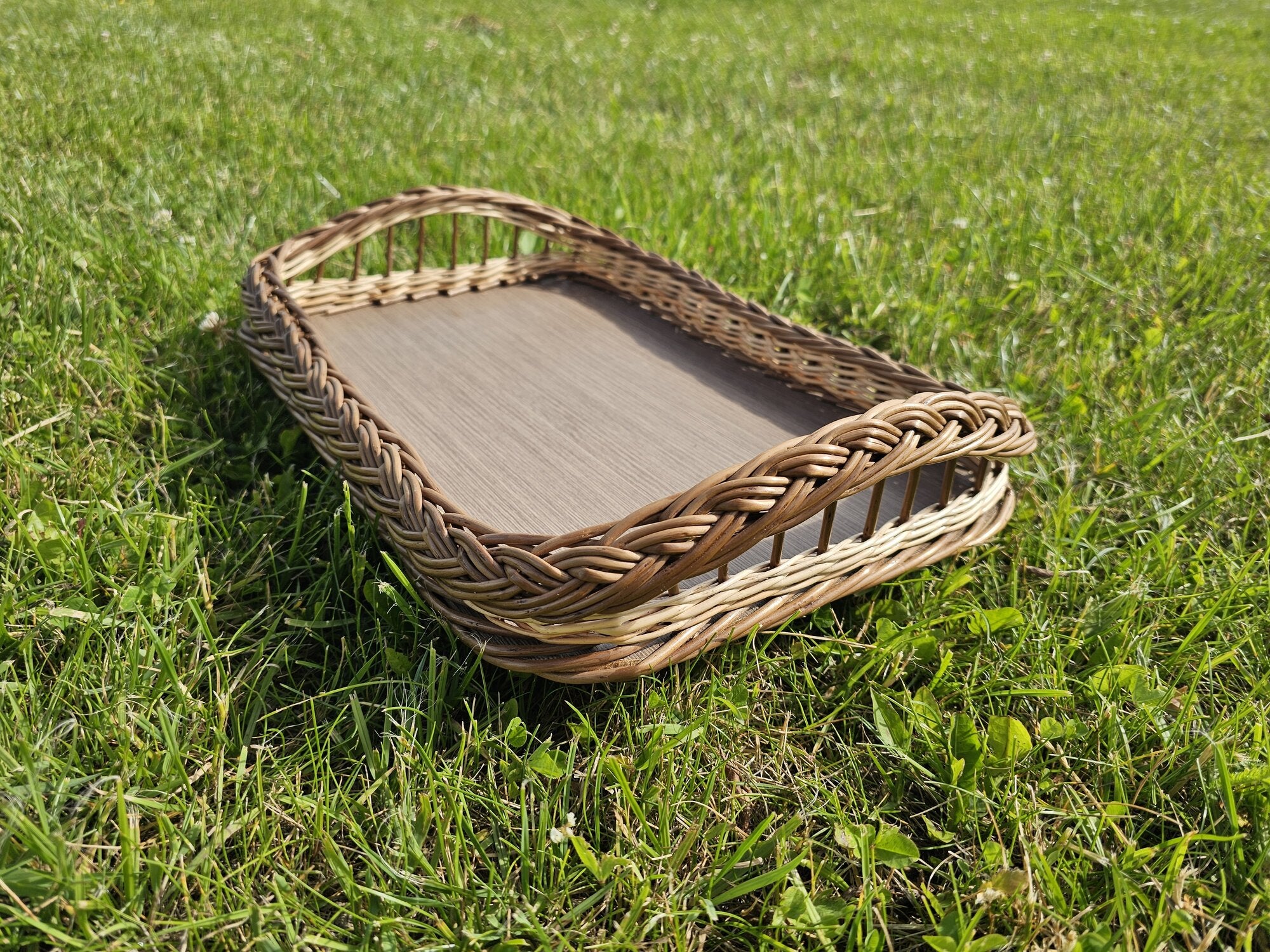 Handwoven Willow Serving Tray