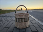 Tall Wicker Storage Basket