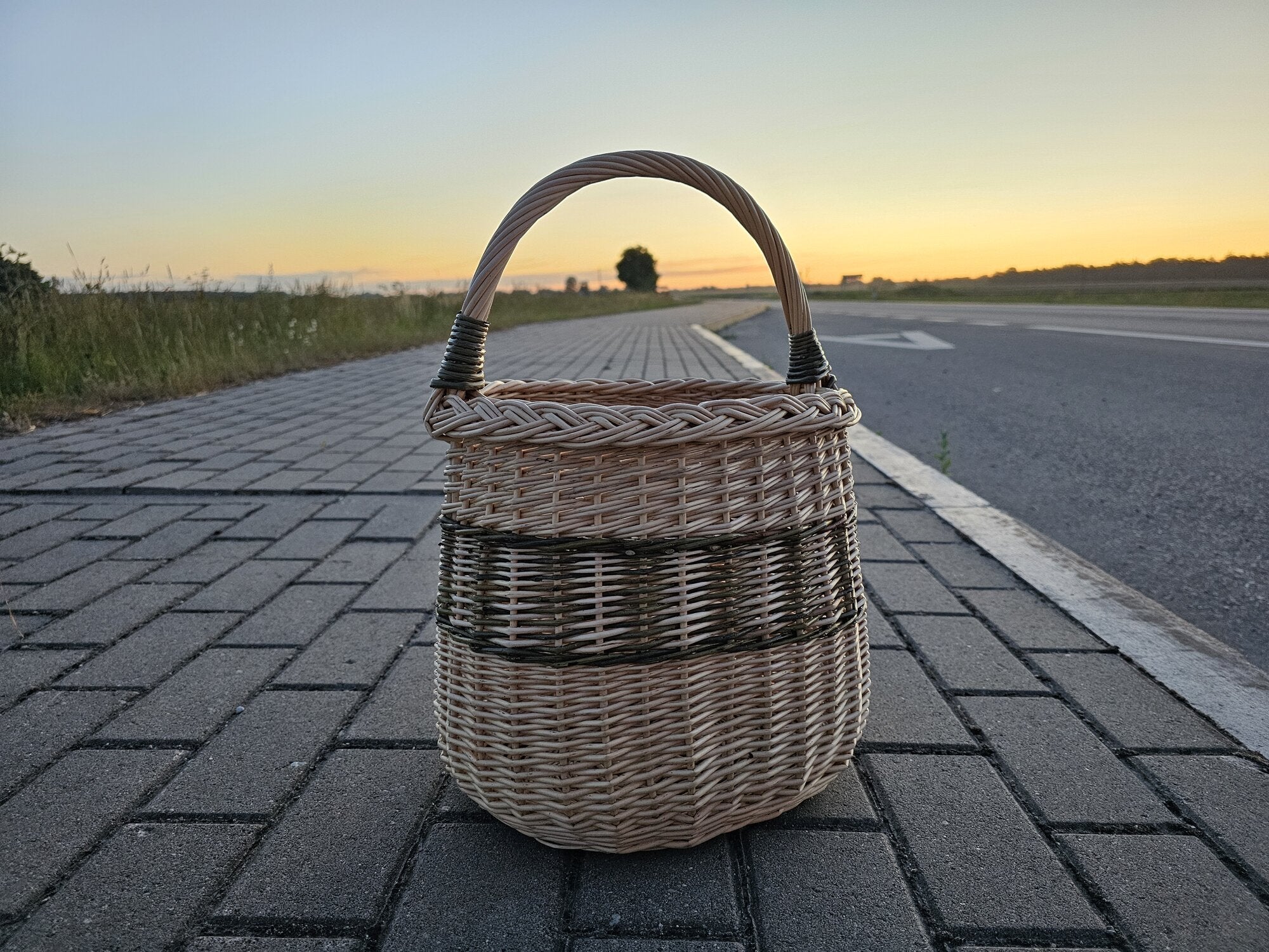 Tall Wicker Storage Basket