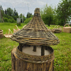 Handwoven Wicker Bird Feeder