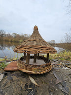 Handwoven Wicker Bird Feeder