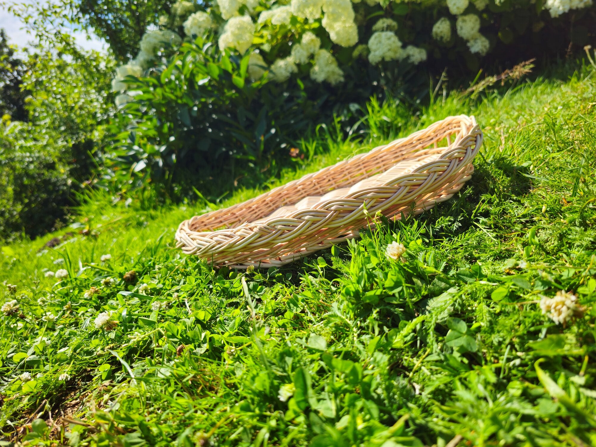 Oval Wicker Bread Tray