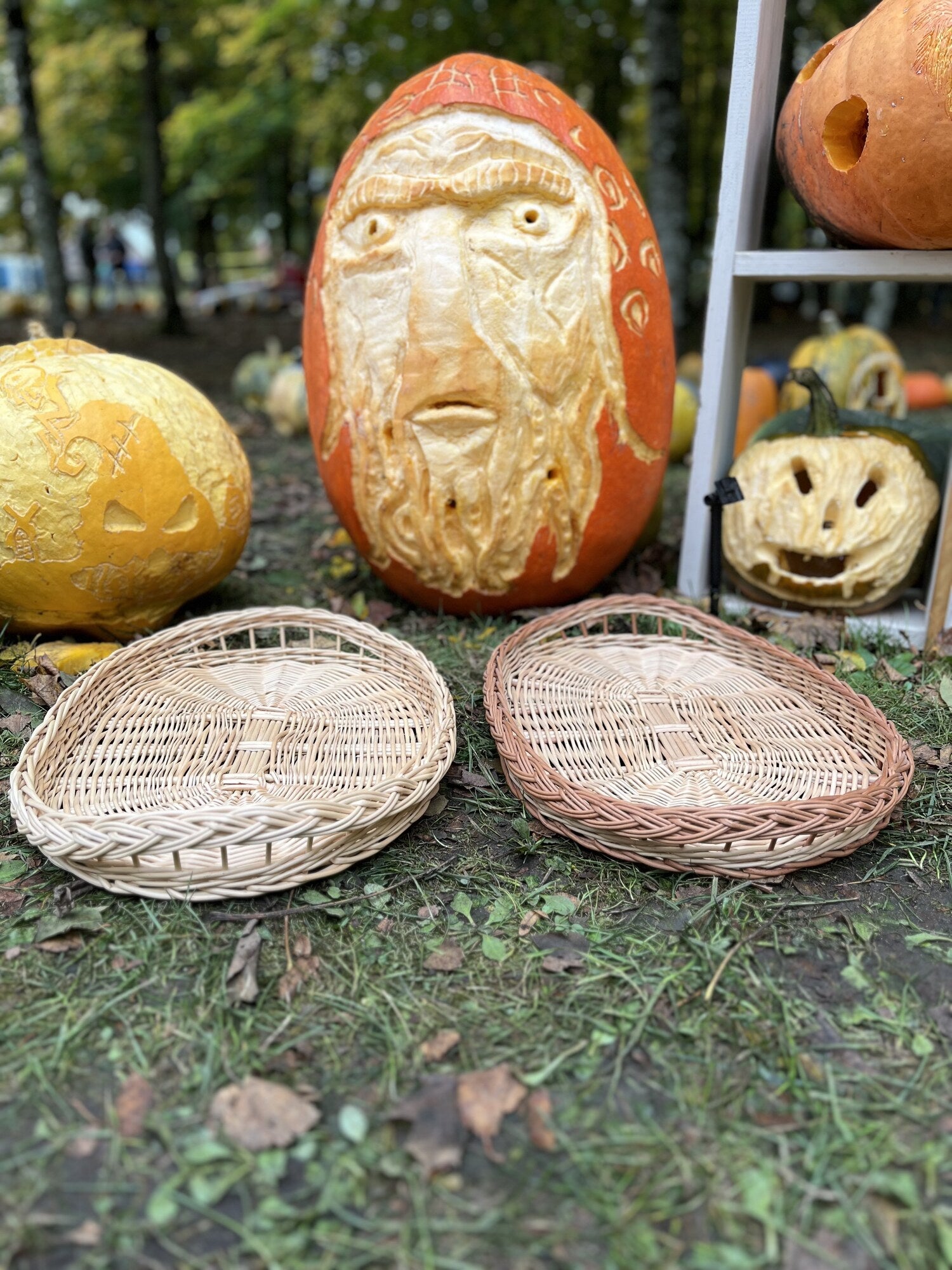 Oval Wicker Bread Tray