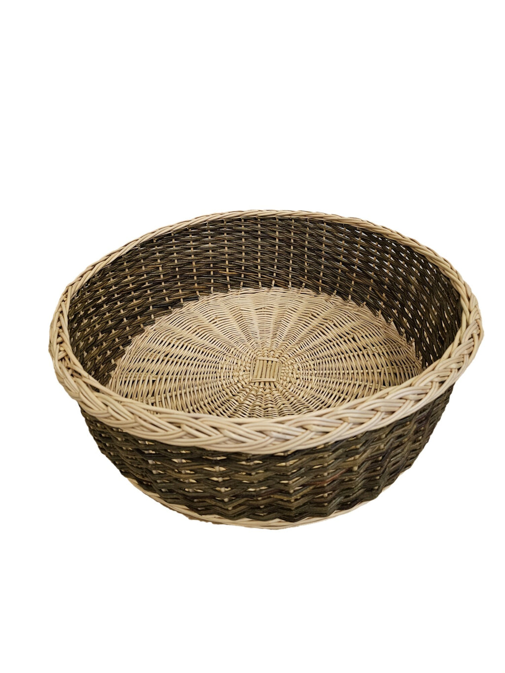 Large Handwoven Wicker Bowl