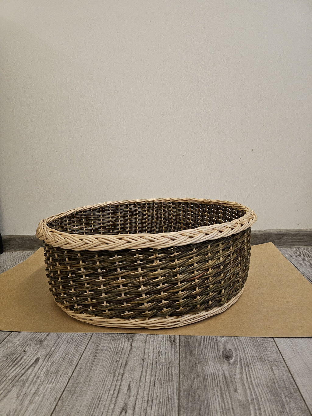 Large Handwoven Wicker Bowl