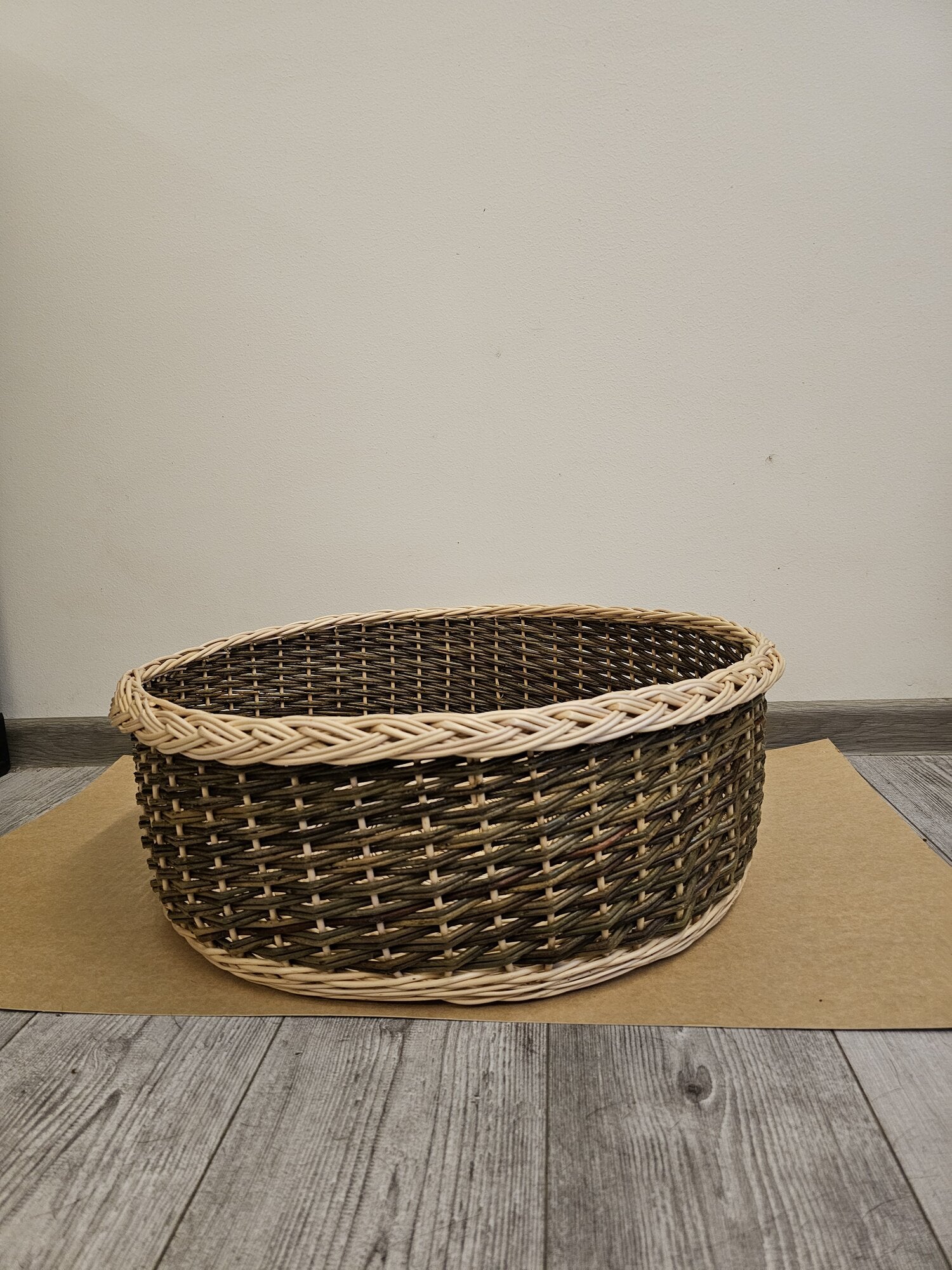 Large Handwoven Wicker Bowl