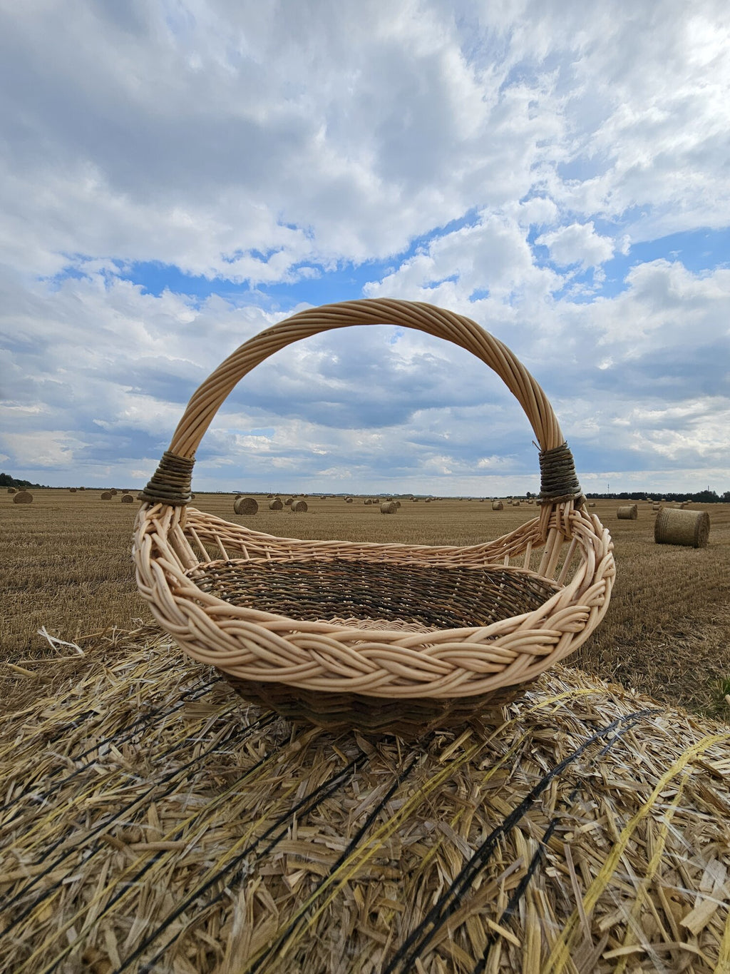 Wicker Garden Trug with Handle
