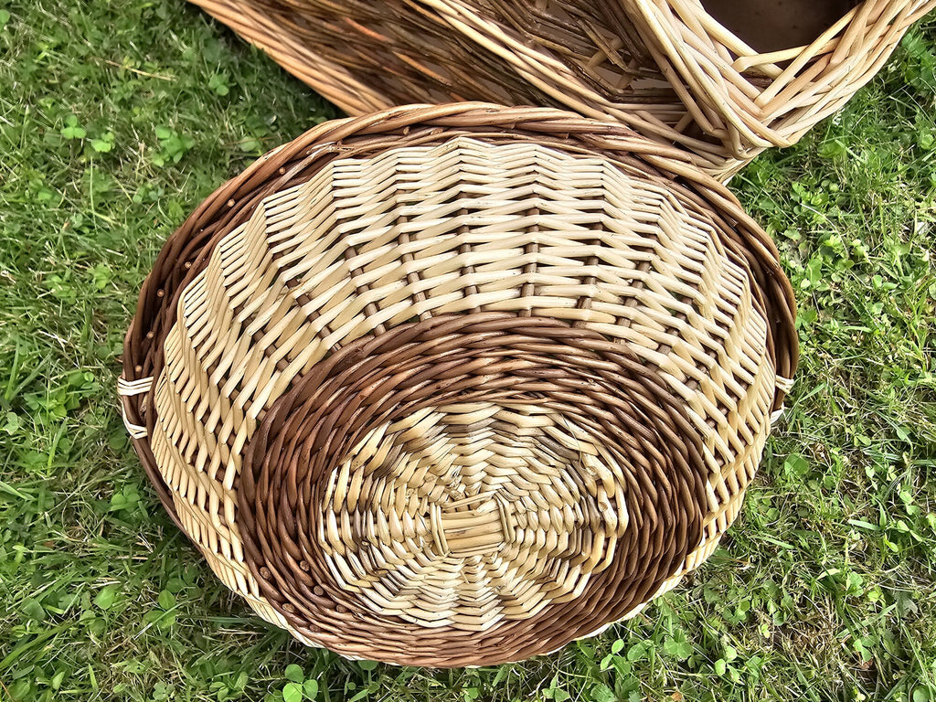 Wicker Garden Trug with Handle