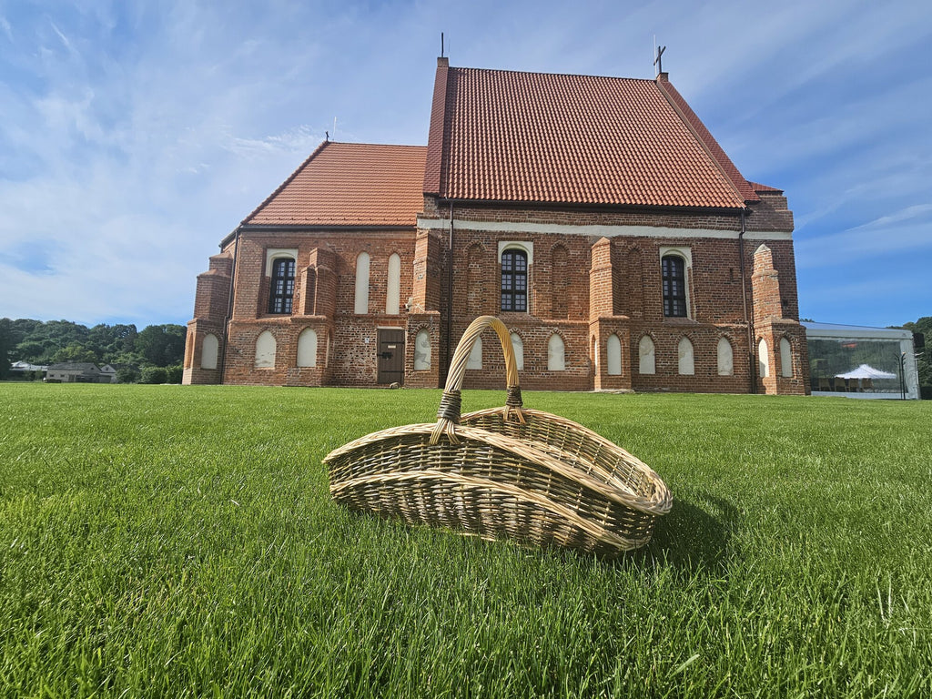 Extra-Large Wicker Garden Trug Basket
