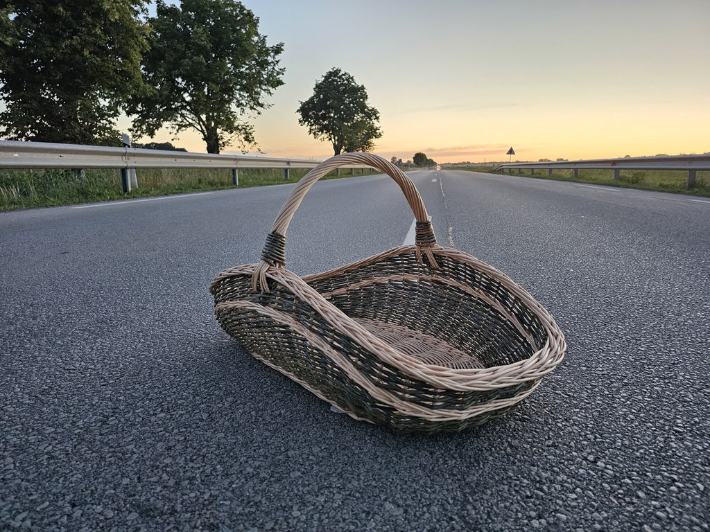Extra-Large Wicker Garden Trug Basket