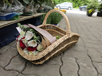 Extra-Large Wicker Garden Trug Basket