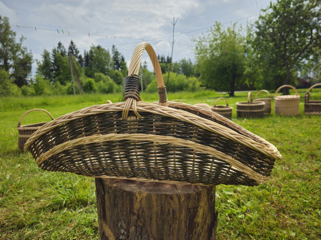 Extra-Large Wicker Garden Trug Basket