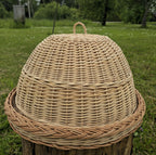 Handmade Wicker Food Cover with Tray