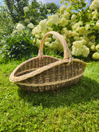 Handwoven Unpeeled Wicker Basket