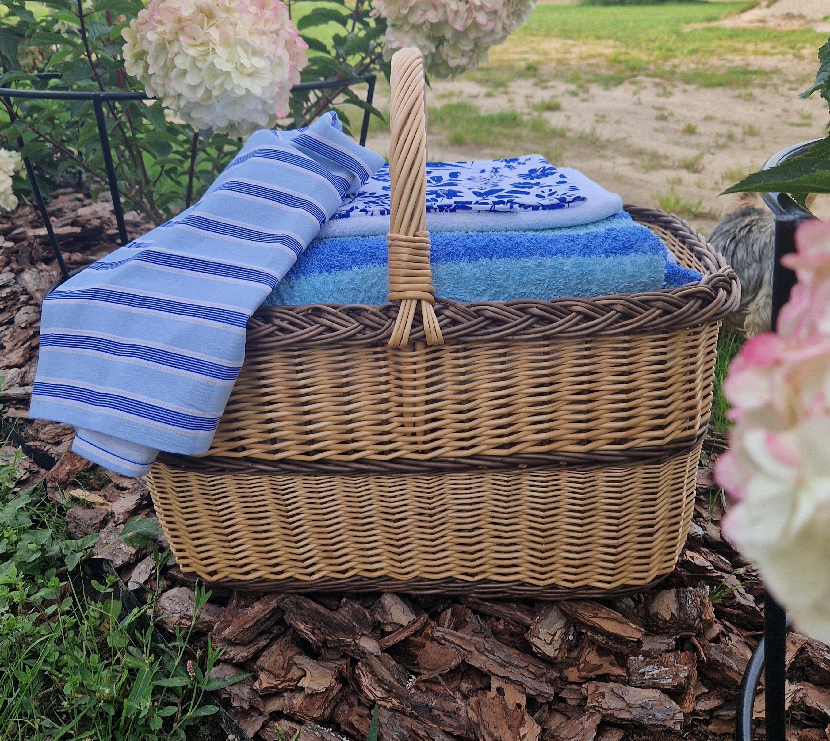 Rectangular Large Wicker Basket