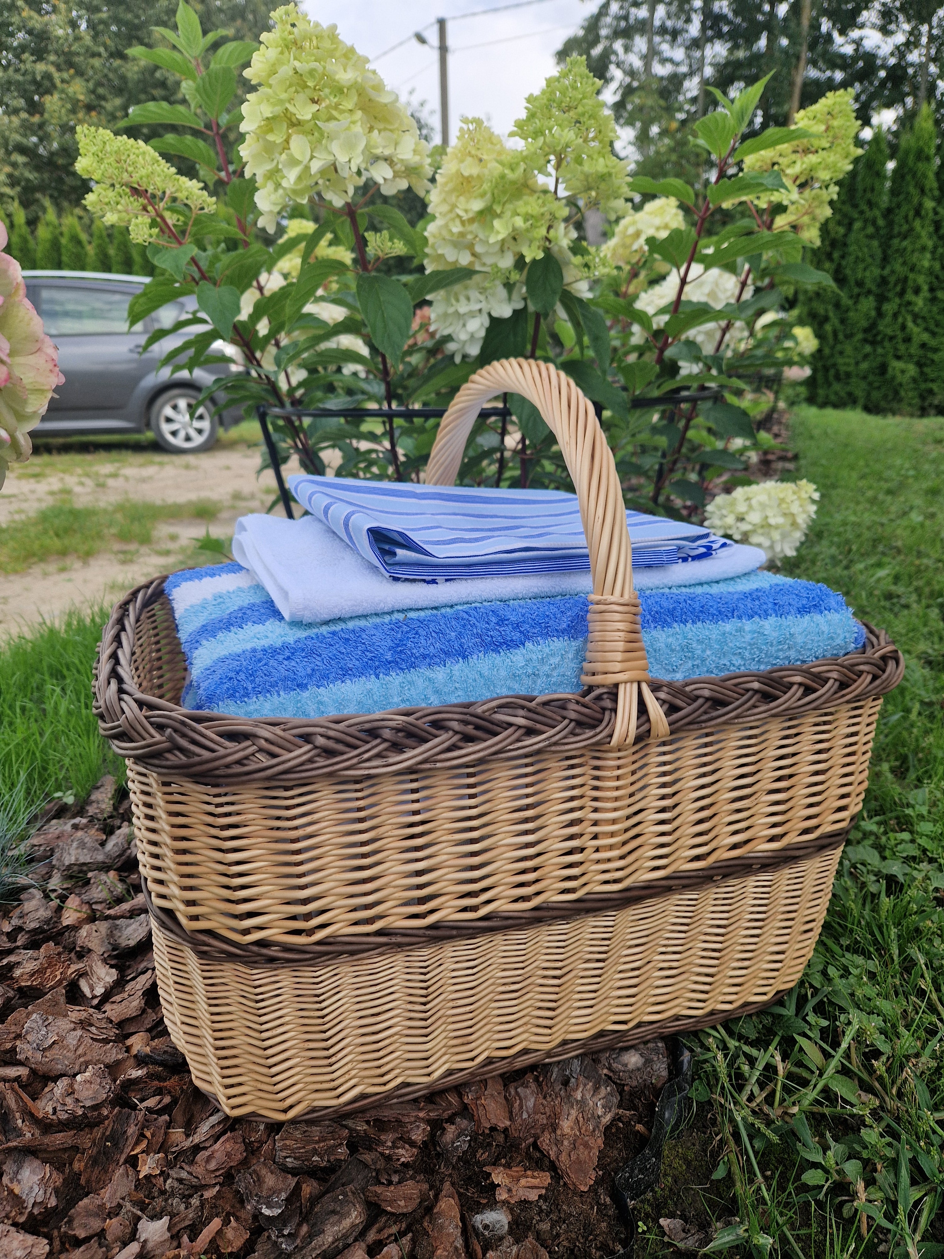 Rectangular Large Wicker Basket
