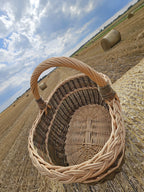 Handmade Wicker Basket with Handle