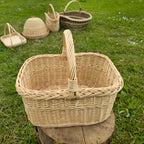 Handmade Willow Basket with Handle