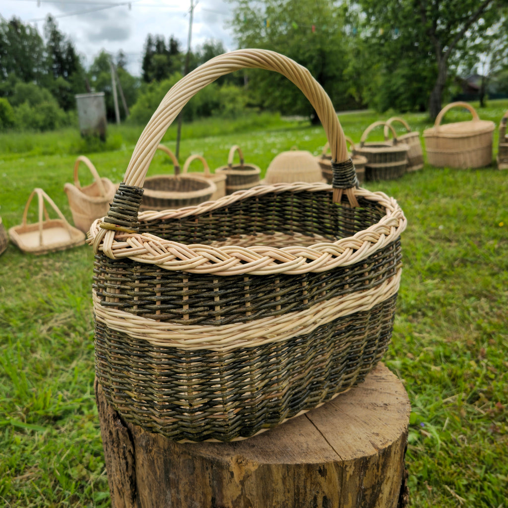 Handmade Wicker Foraging Basket