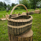 Handmade Wicker Foraging Basket
