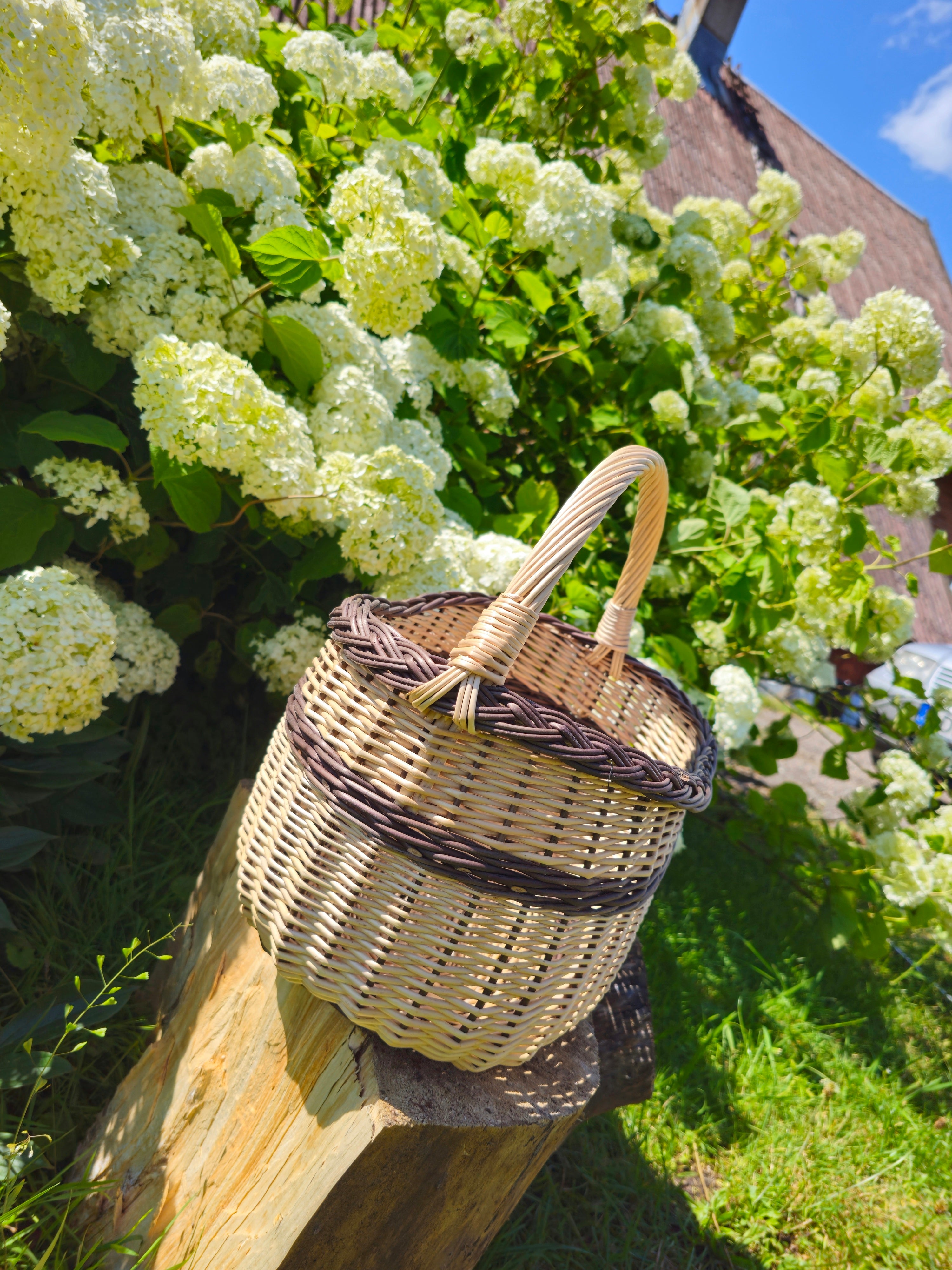 Handmade Wicker Foraging Basket