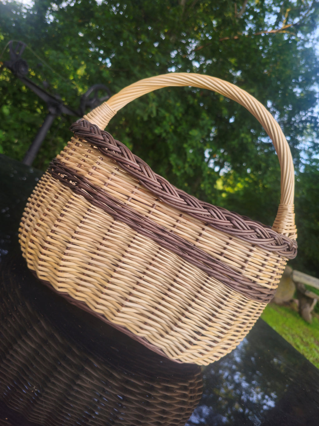 Handmade Wicker Foraging Basket