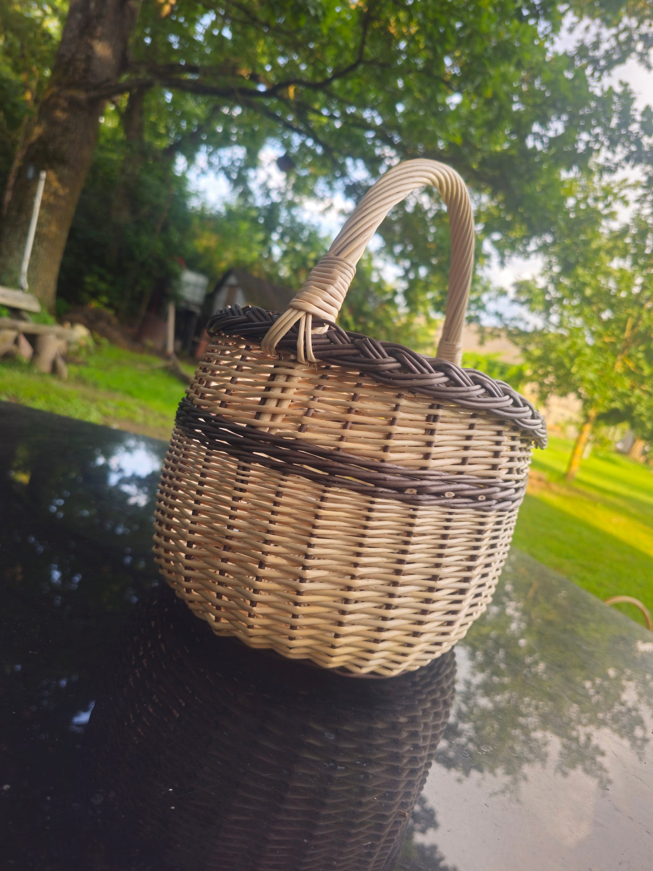 Handmade Wicker Foraging Basket