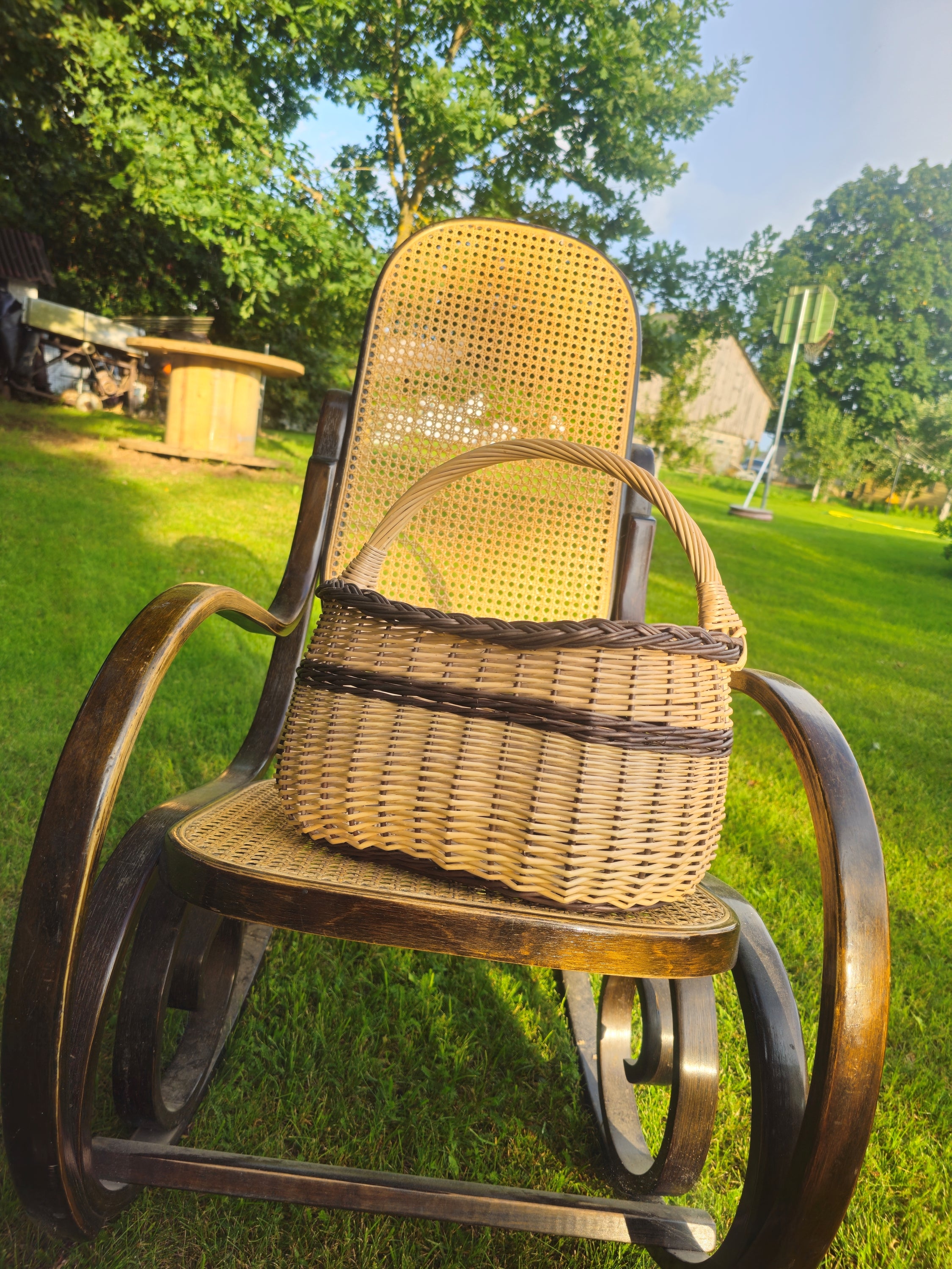 Handmade Wicker Foraging Basket