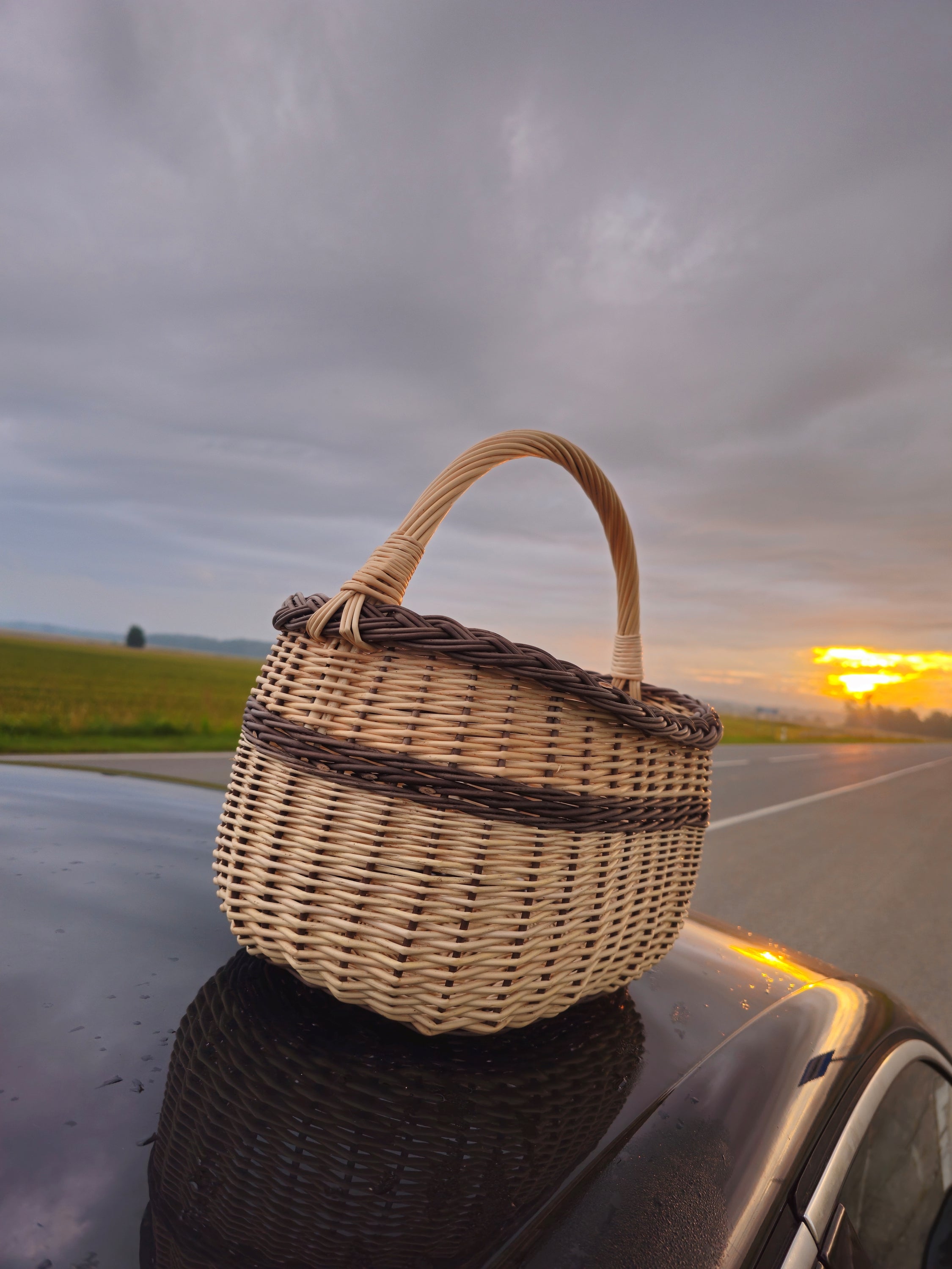 Handmade Wicker Foraging Basket
