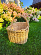 Handmade Willow Basket with Handle