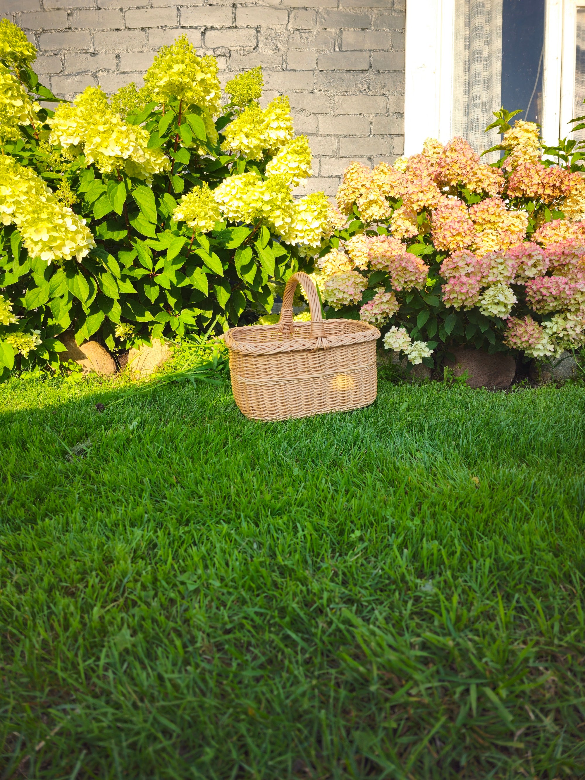 Handmade Willow Basket with Handle