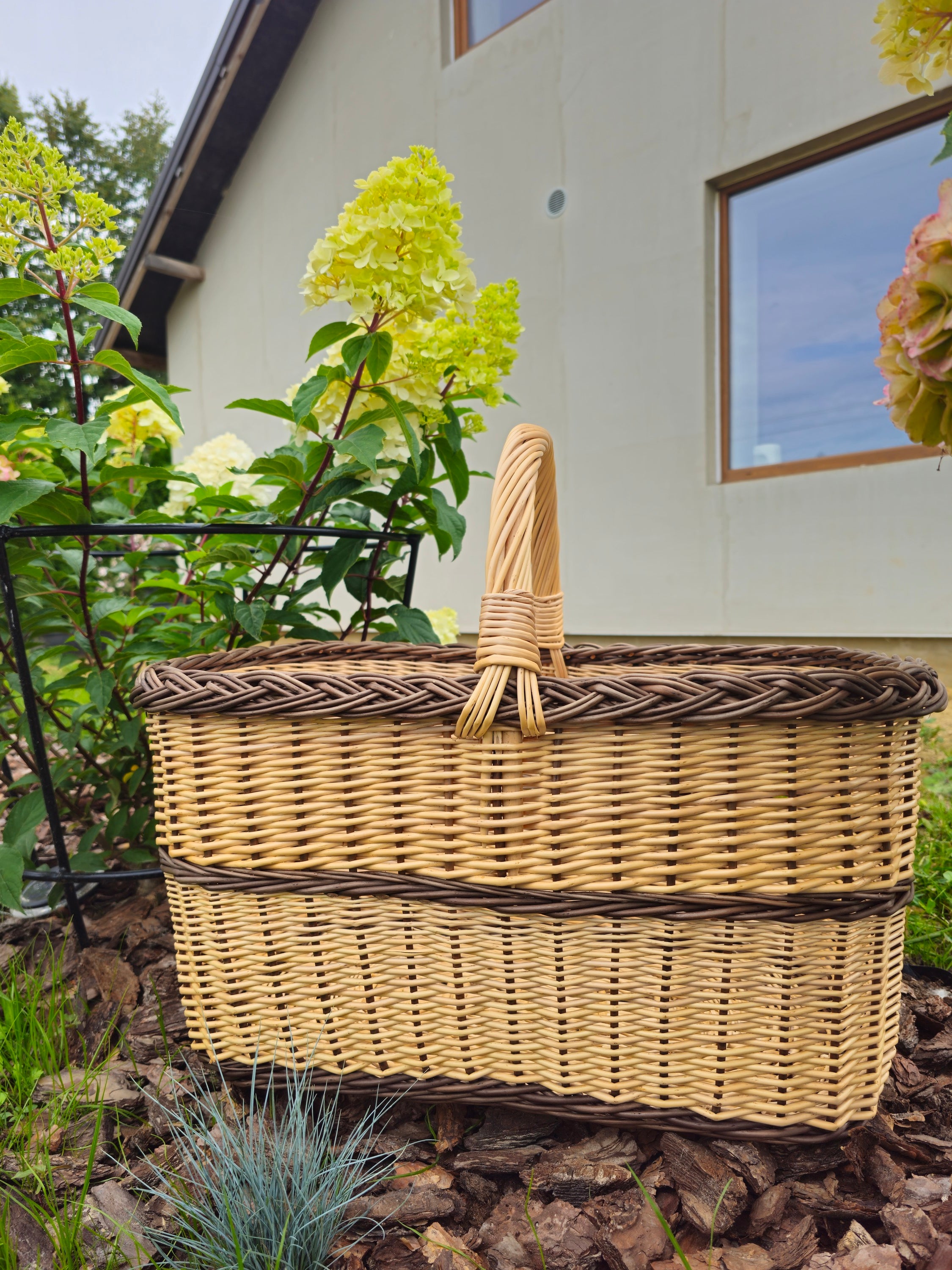 Rectangular Large Wicker Basket