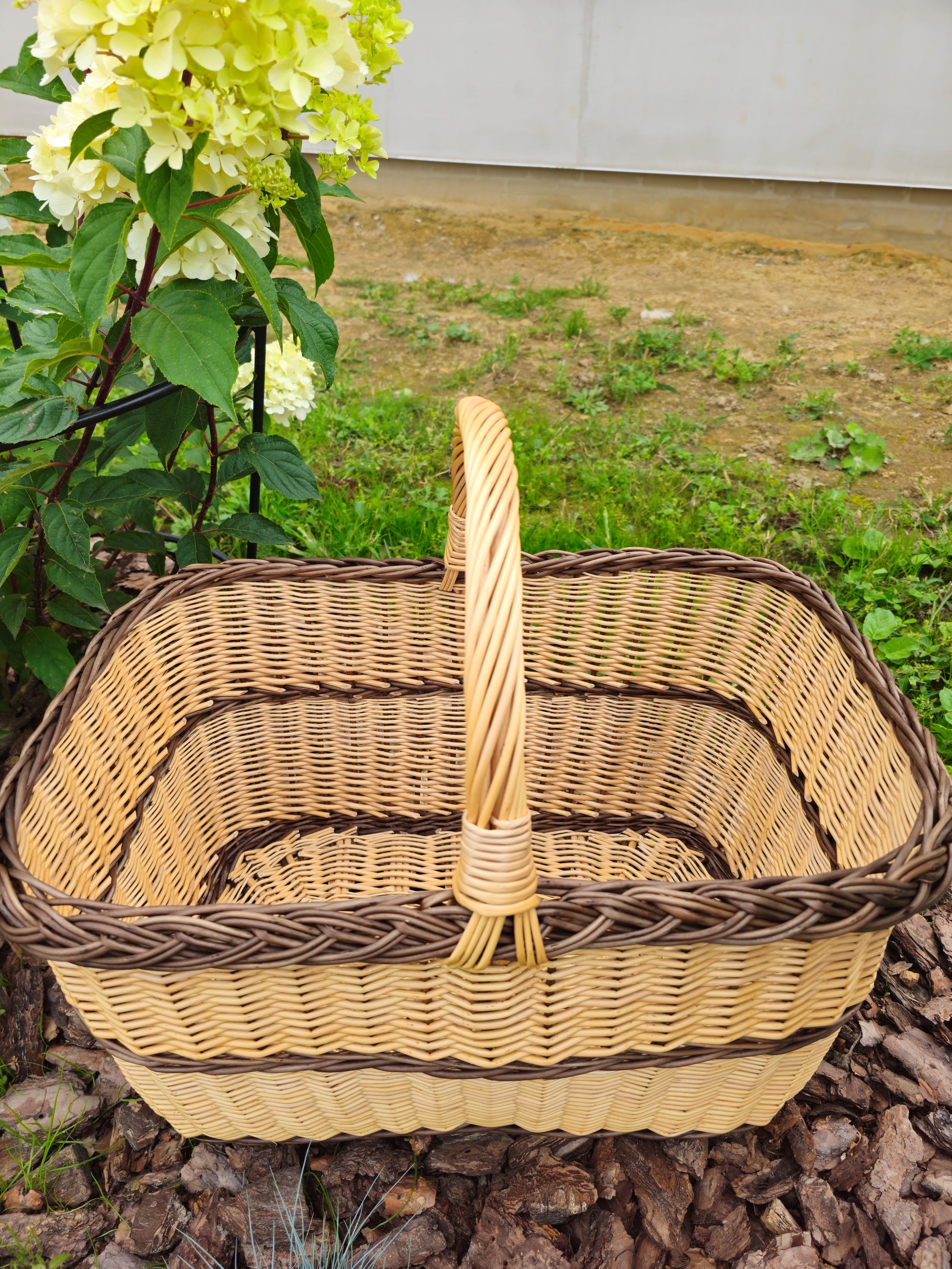 Rectangular Large Wicker Basket