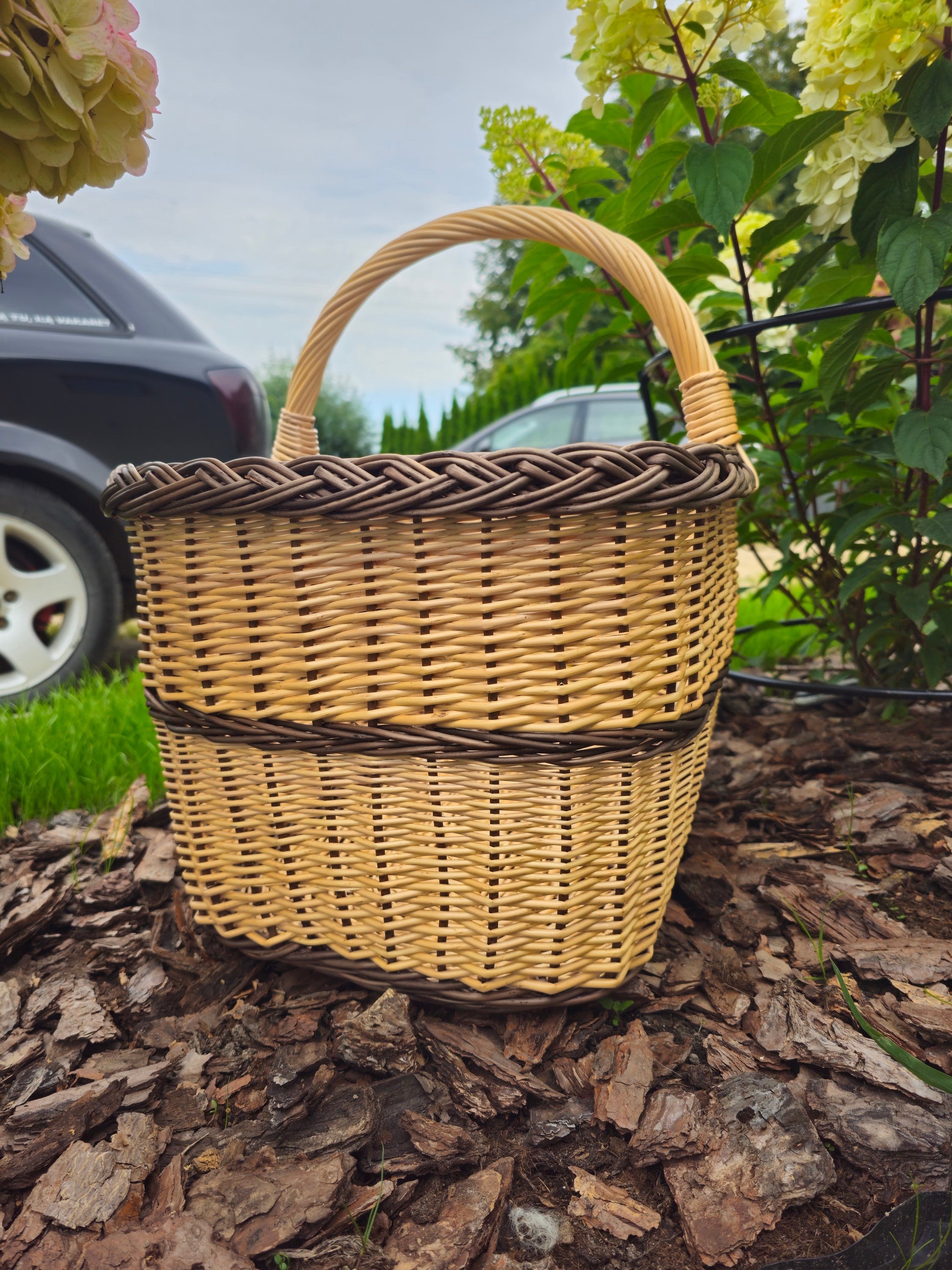 Rectangular Large Wicker Basket
