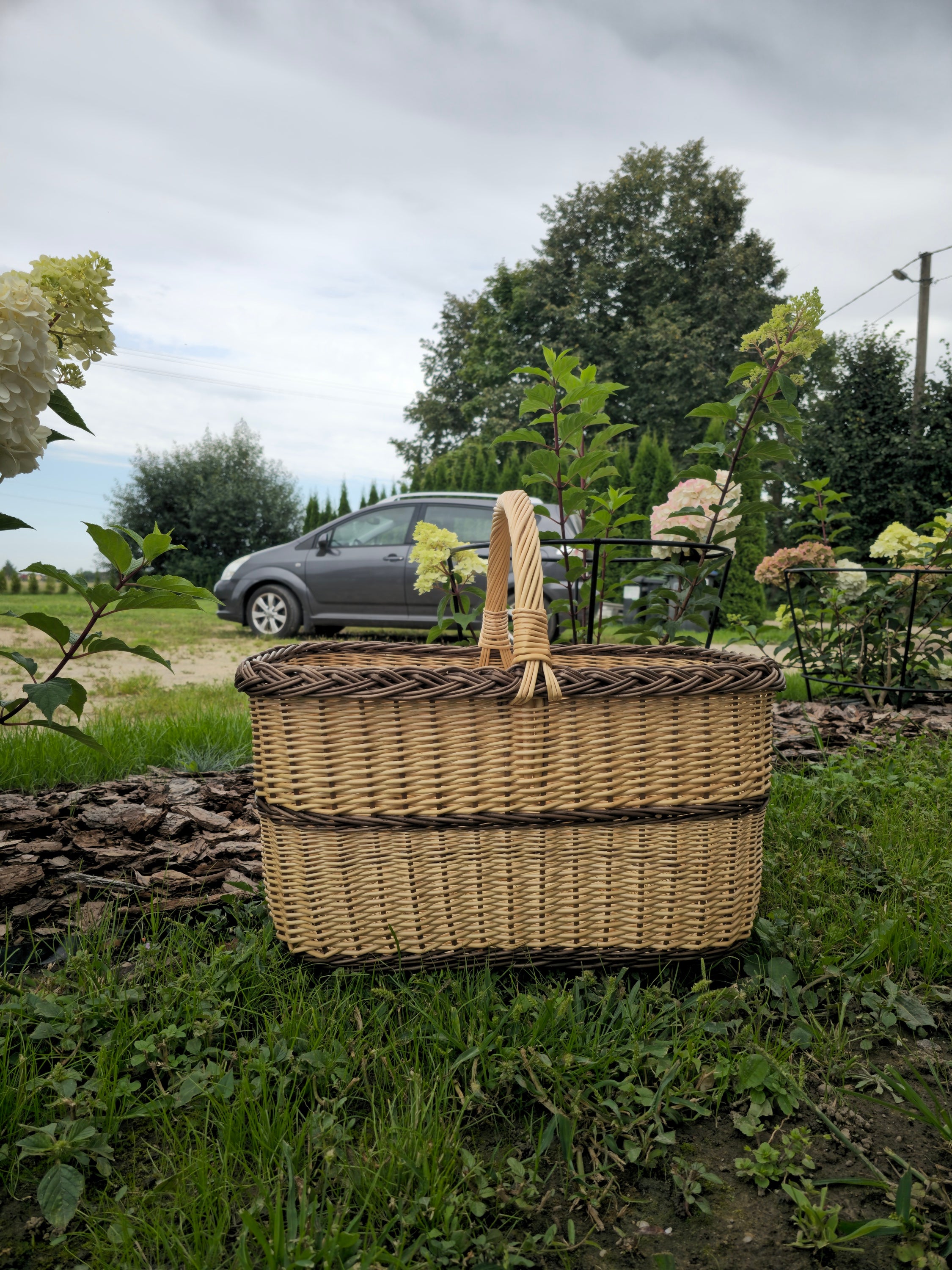 Rectangular Large Wicker Basket