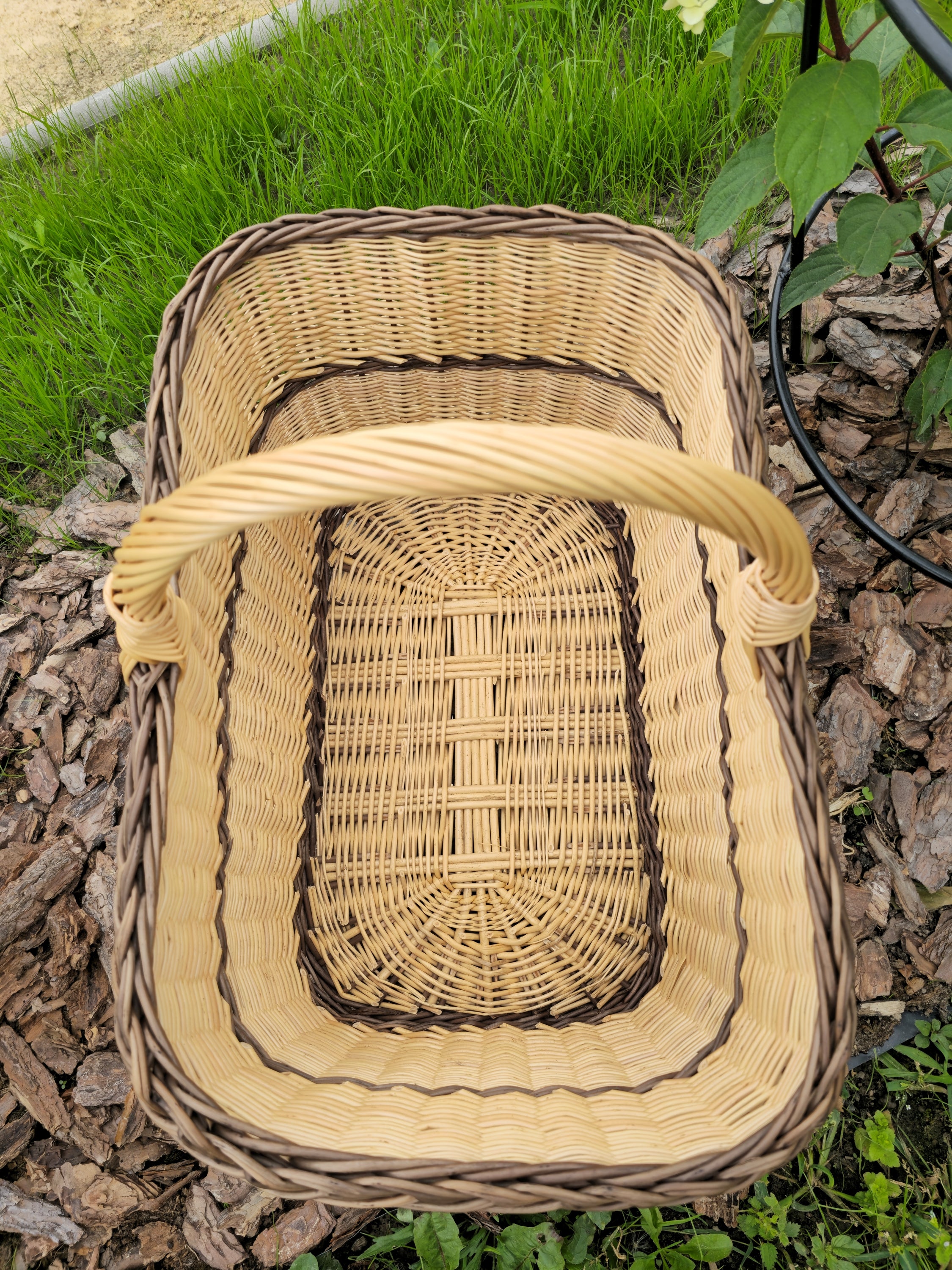 Rectangular Large Wicker Basket