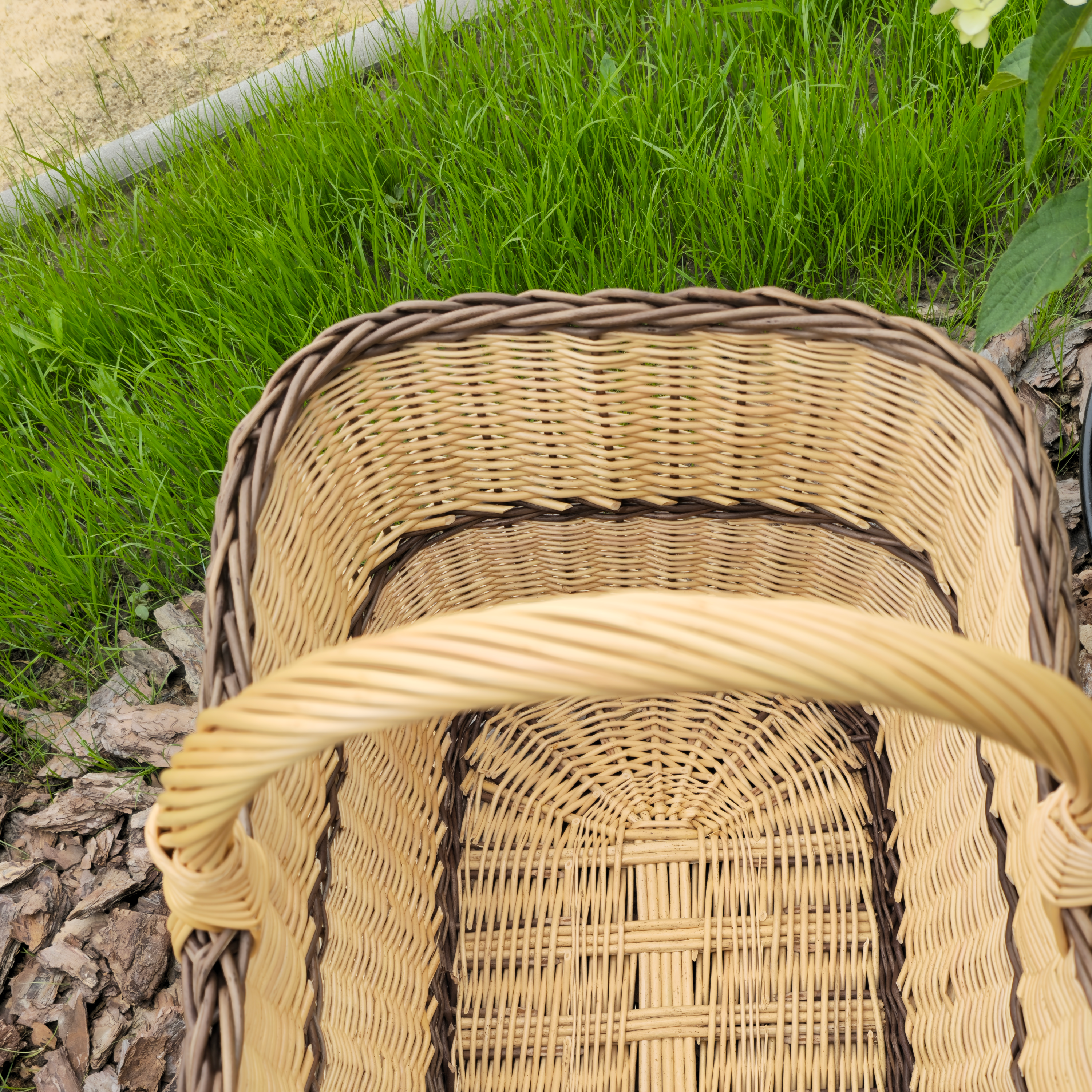 Rectangular Large Wicker Basket