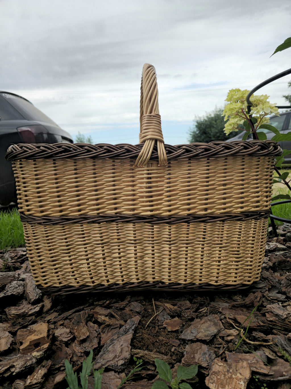 Rectangular Large Wicker Basket