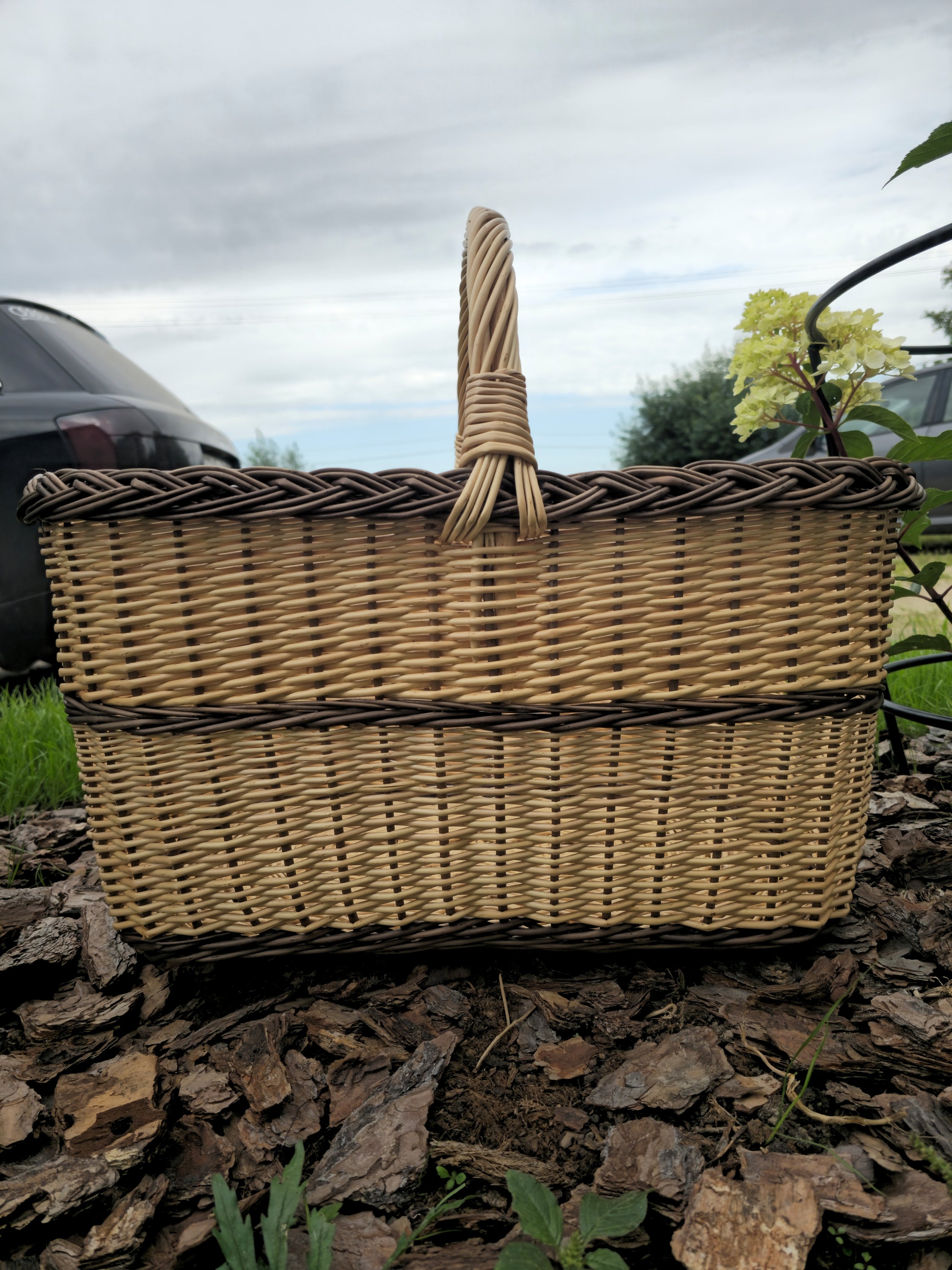 Rectangular Large Wicker Basket