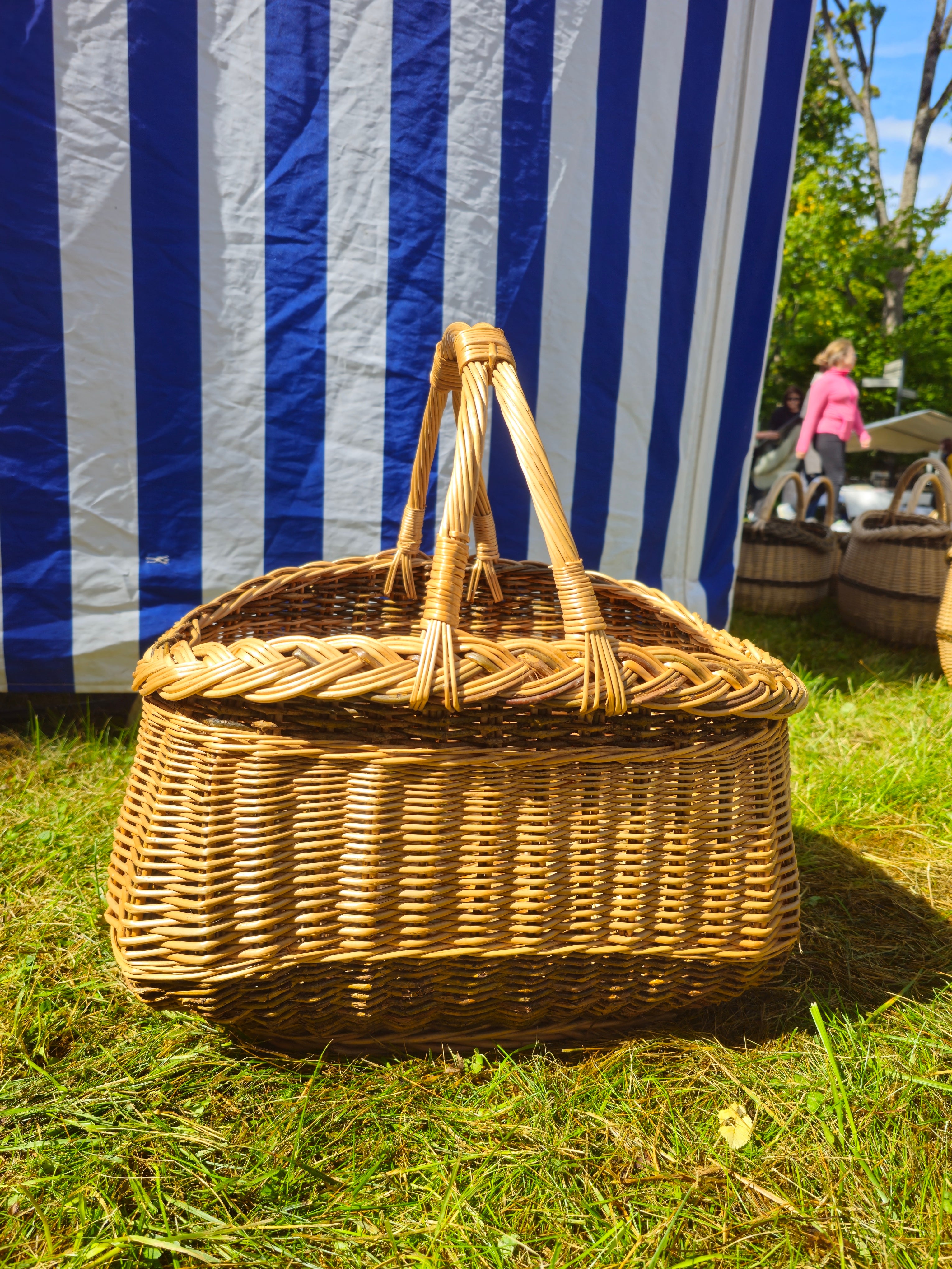 Handmade Wicker Picnic Basket