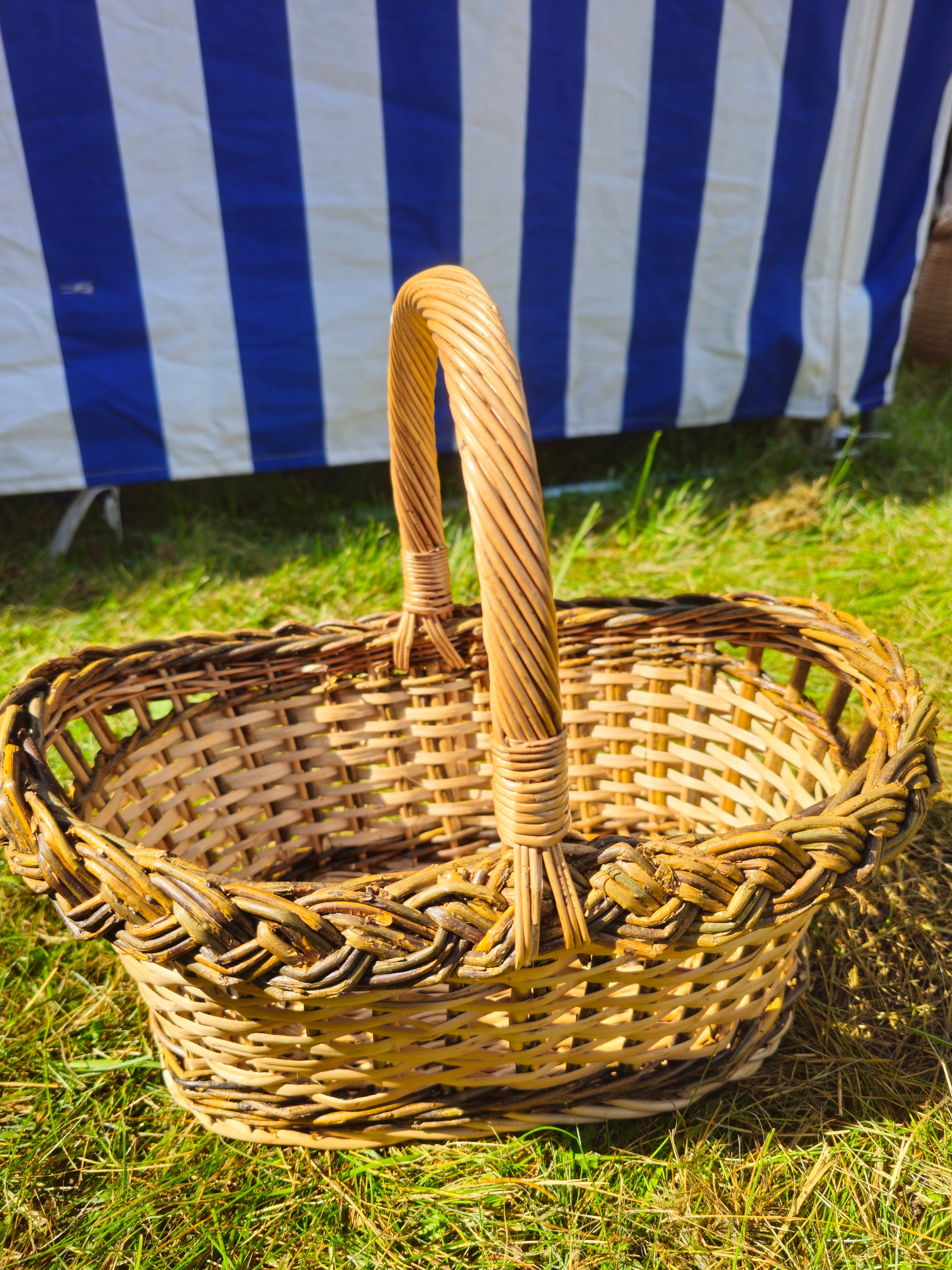 Wicker Basket with Handle