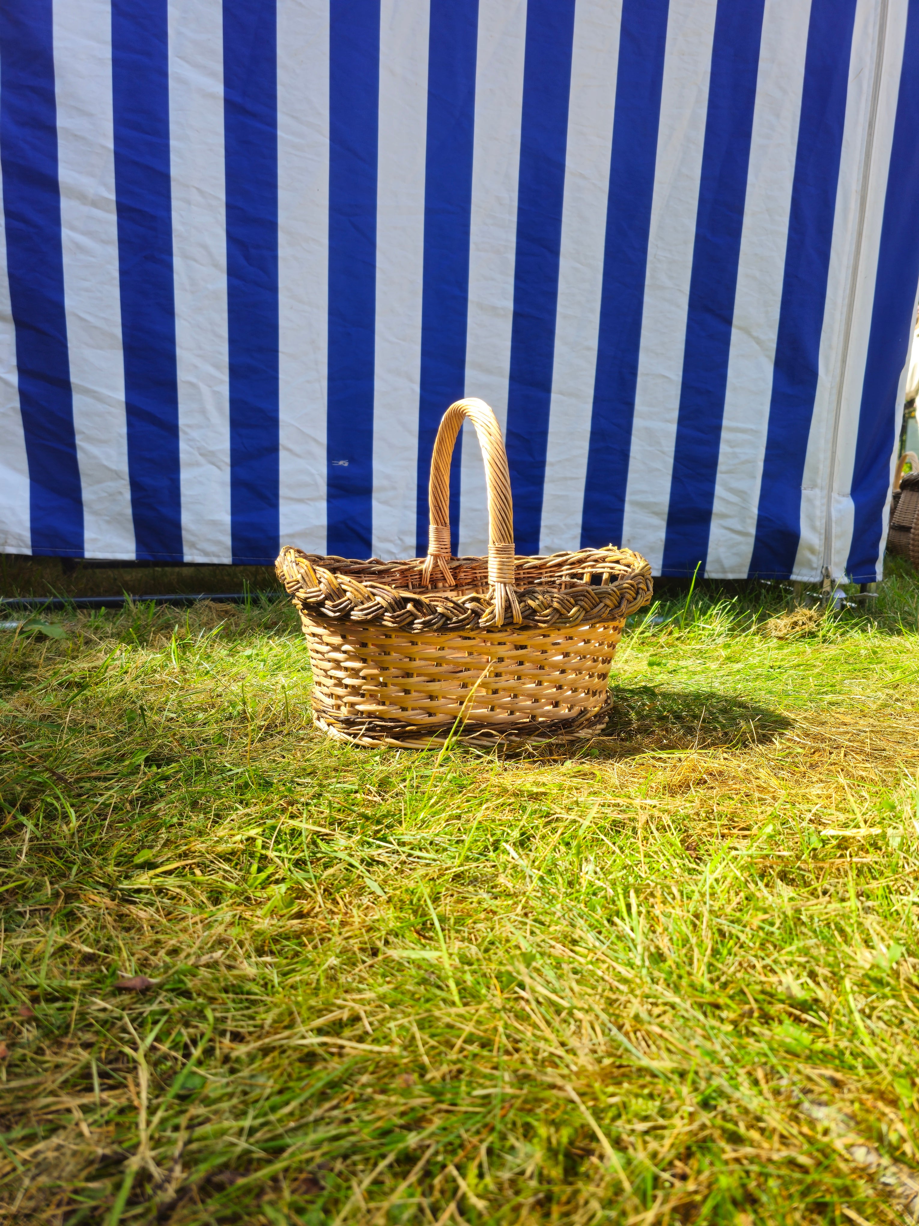 Wicker Basket with Handle