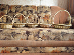 Shallow Wicker Basket with Handle