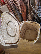 Wicker Laundry Hamper with Lid