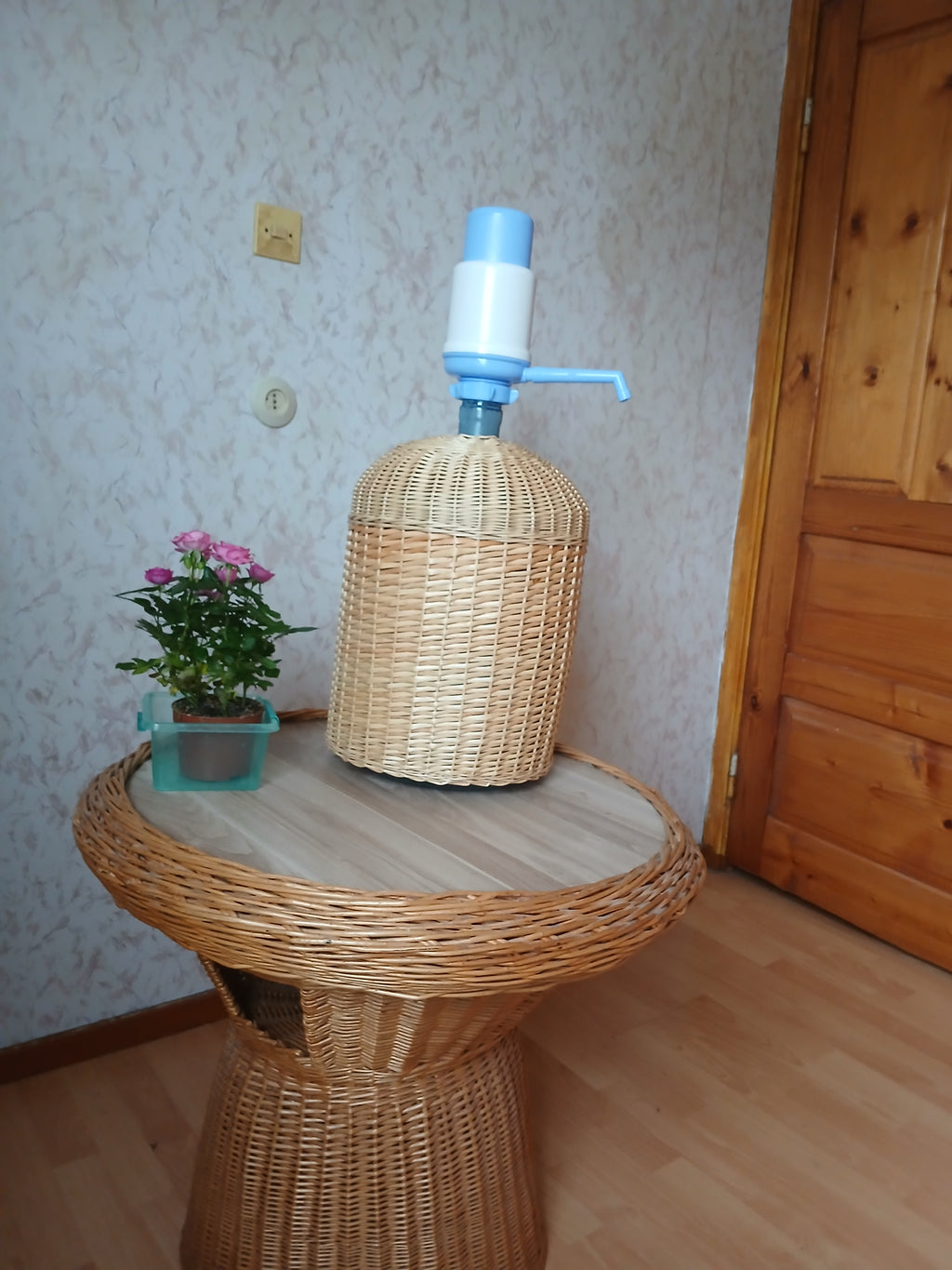 Wicker Water Bottle Cover