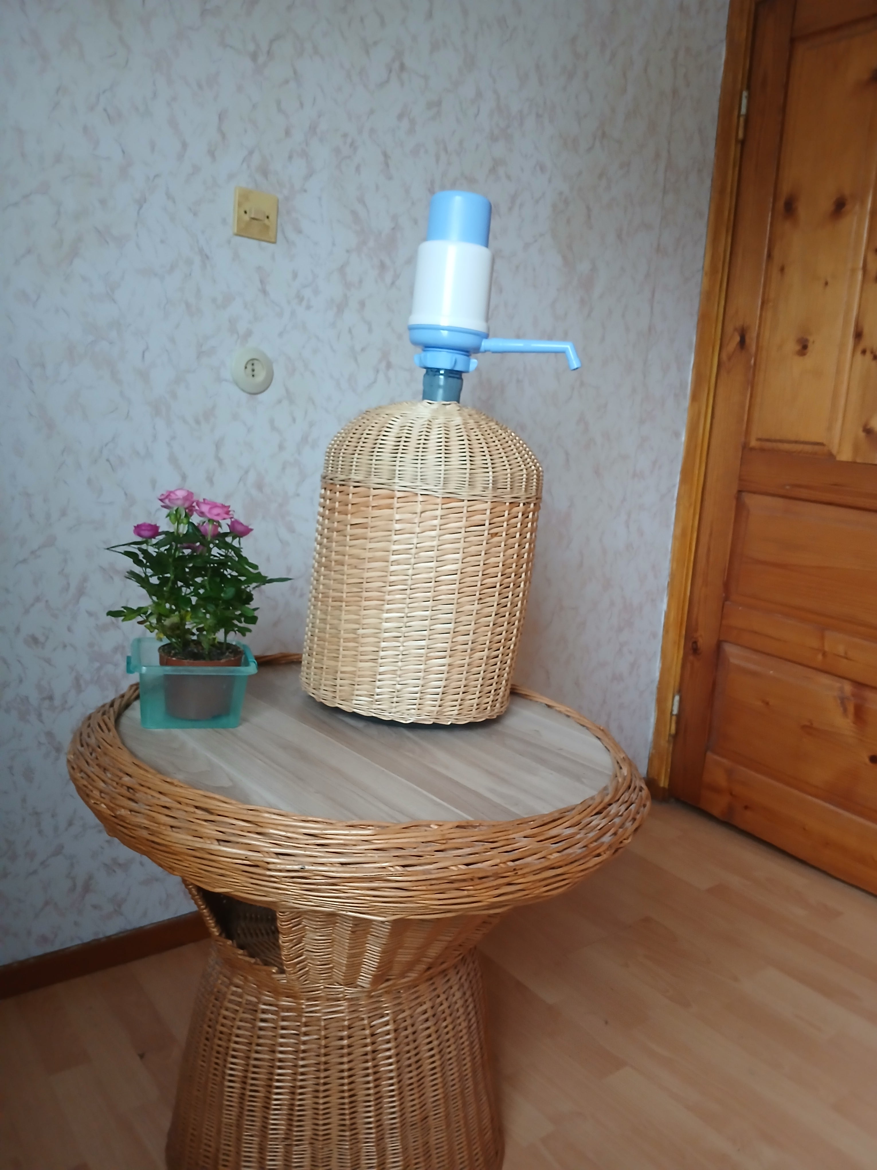 Wicker Water Bottle Cover