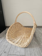 Wicker flower basket 031b